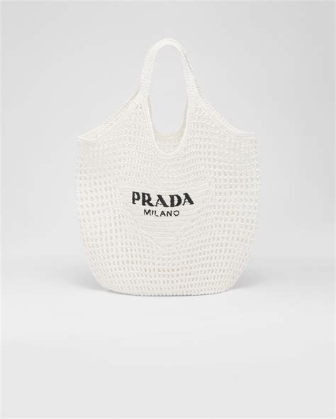 prada beach bag white|Prada beach bag for sale.